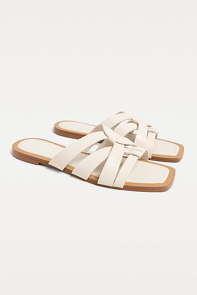 Stradivarius Flat strappy slider sandals