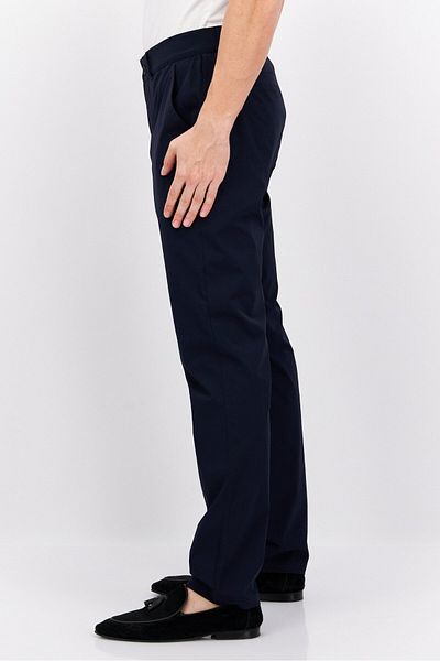 Lyle & Scott Men Regular Fit Embroidered Logo Chino Pants, Navy Blue