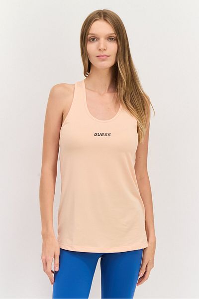Guess Women Sportswear Fit Sleeveless Training Top, Orange