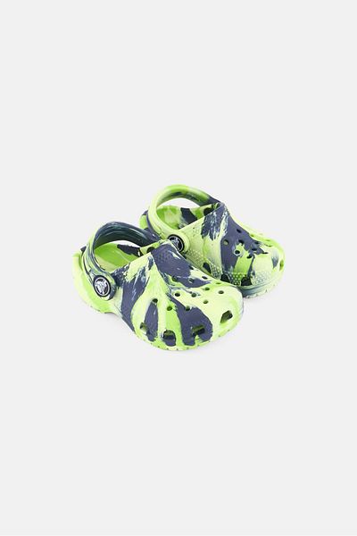 Crocs Toddlers Boy Classic Marbled Slingback Clogs, Multicolor