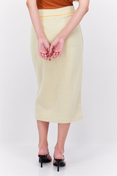 Esprit Women Knitted Pull On Midi Skirt, Beige