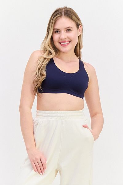 Brooks Women Sportswear Fit Training Bra, Navy