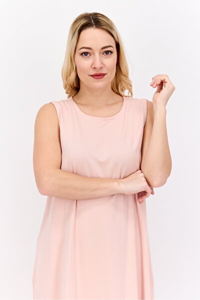 Eileen Fisher Women Plain Mini Sheath Dress, Peach