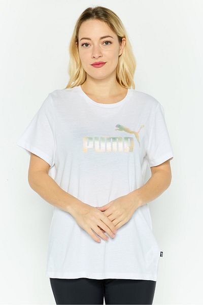 Puma Women Sportswear Fit Short Sleeve Outdoor T Shirt, White