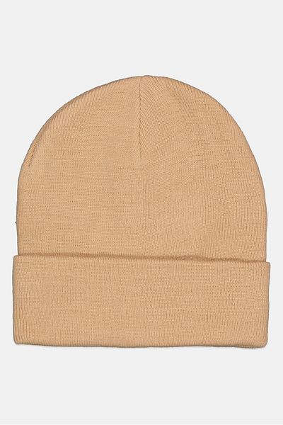 Daisy Fuentes Women Knitted Cuff Beanie, Dark Beige