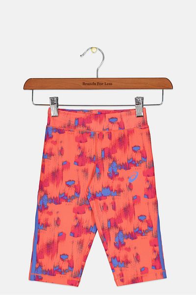 Asics Kids Girl Training Leggings, Coral Combo