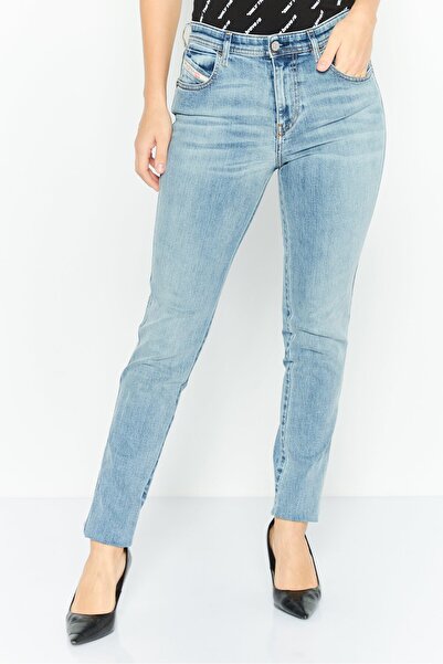 Diesel Women Skinny Fit Wash Stretchable Jeans, Blue