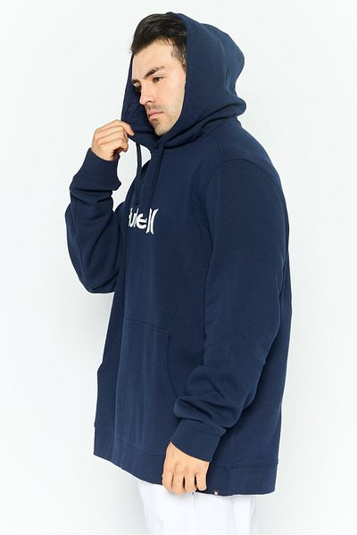 Hurley Men Sportswear Fit Long Sleeve Outdoor Hoodie, Navy