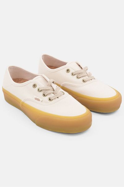 Vans Kids Boy Lace Up Authentic Sf Casual Shoes, Ivory