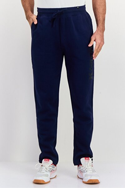 Hurley Men Regular Fit Drawstring Brand Logo Sweatpants, Navy