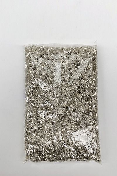 Hayalperest boncuk Ασημένια Στριφτή Χάντρα Σωλήνα 3 Mm 500 Γρ