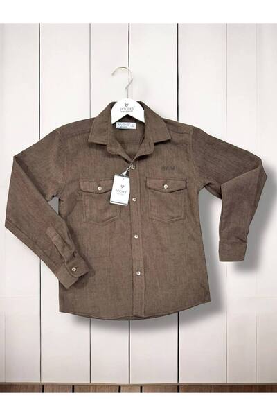 İvven's İVVEN'S KIDS KADİFE CEPLİ ÇOCUK GÖMLEK