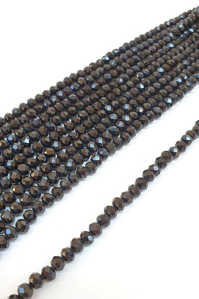 Hayalperest boncuk Black Crystal Bead 6 Mm