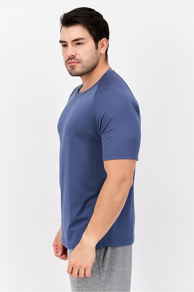 Legend Men Sportswear Fit Short Sleeves Training T-shirt, Slate Blue