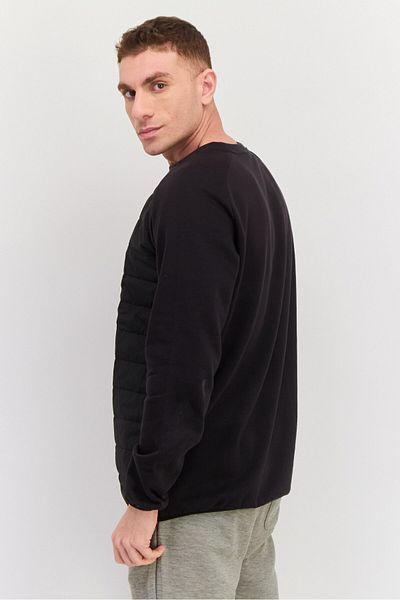 Puma Men Sportswear Fit Quilted Outdoor Sweatshirts, Black
