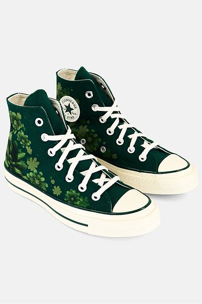 converse Women Chuck 70 Hi Lace Up Sports Shoes, Green