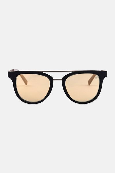 Timberland Men Tb9130 Aviator Sunglasses, Black