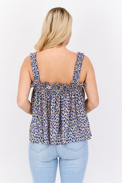 Labelrail x Olivia & Alice Labelrail X Olivia Alice Women Square Neck Floral Print Tank Top, Multicolor
