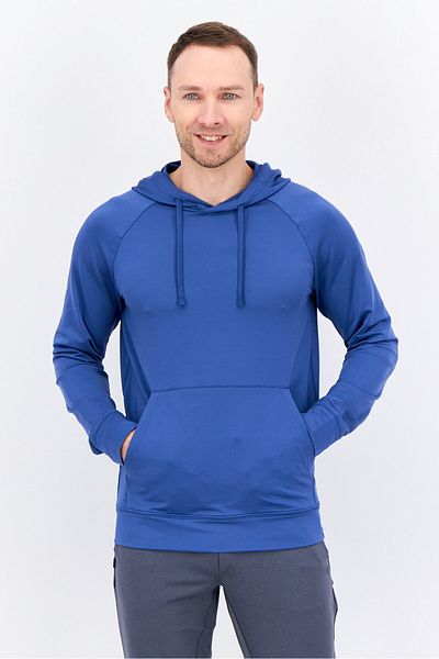 gaiam Men Slim Fit Long Sleeves Training Hoodies, Navy