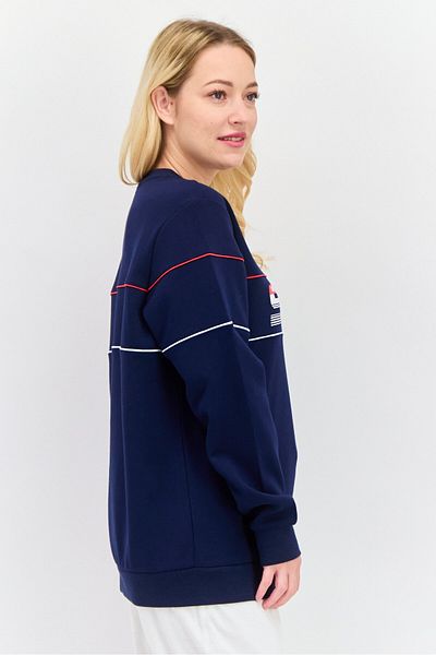 SKECHERS Women Sportswear Fit Long Sleeve Training Sweatshirts, Navy