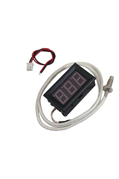 TLS Robotik XHB310 12V K Tipi M6 Termokupl Dijital Kırmızı Termometre