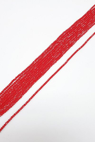 Hayalperest boncuk Matte Dark Red Crystal Beads 4 Mm