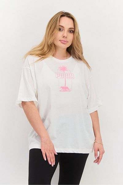 Puma Women Sportswear Fit Short Sleeves Training T-shirt, White