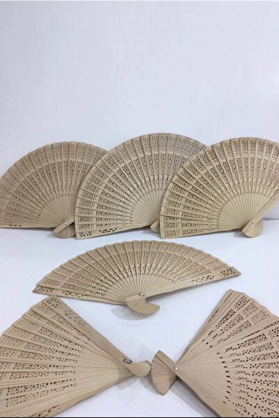 Hayalperest boncuk Ahşap Yelpaze Hediyelik