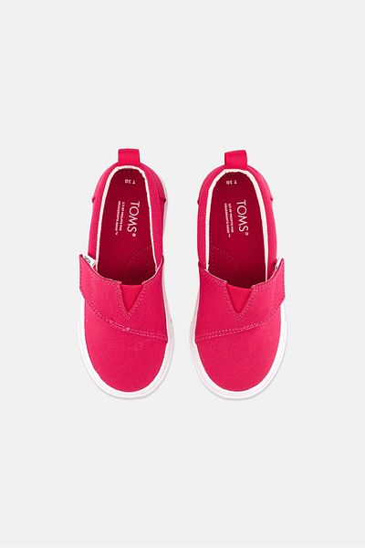 Toms Toddlers Girl Slip On Casual Shoes, Dark Pink