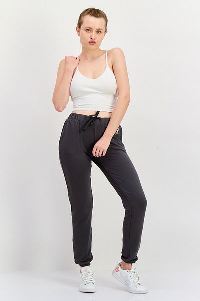 Kangol Women Regular Fit Brand Logo Jogger Pants, Grey