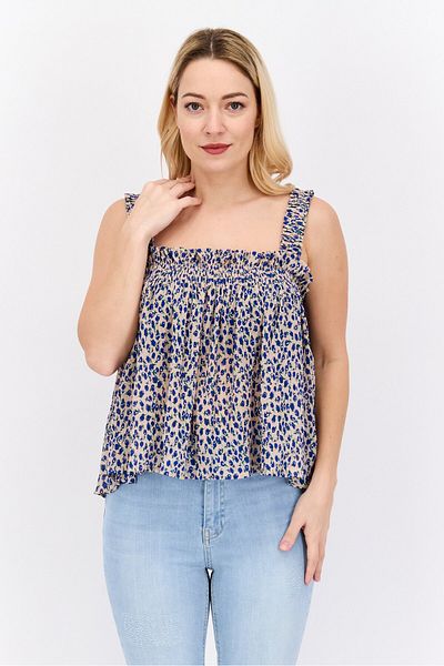 Labelrail x Olivia & Alice Labelrail X Olivia Alice Women Square Neck Floral Print Tank Top, Multicolor