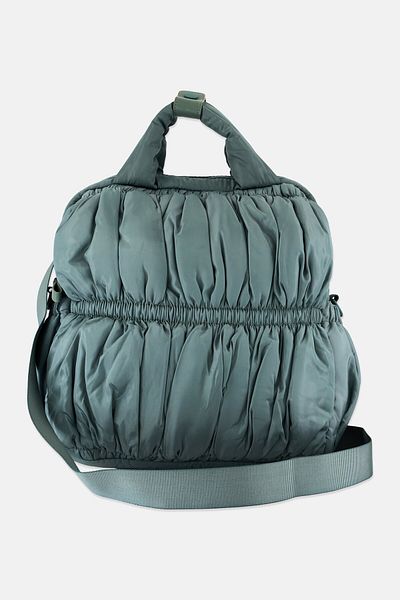 Danskin Women Textured Backpack 41 H x 33 L x 15 W cm, Sage Green