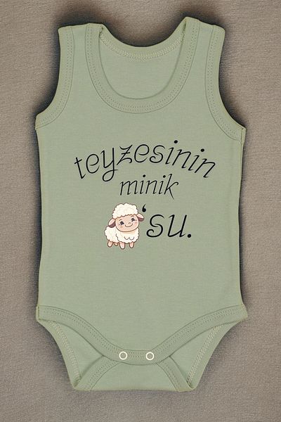 bebetospik Aunt's Little Lamb Printed Bodysuit & Bodysuit