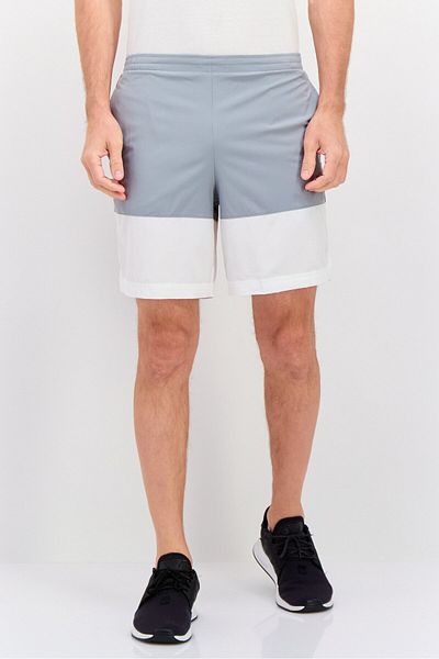 Champion Men Sportswear Fit Colorblock Training Shorts, Grey Combo