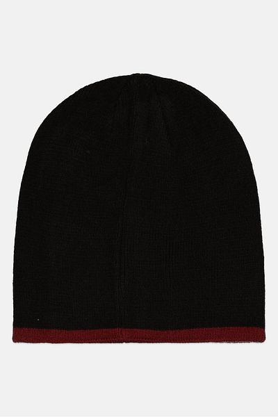 VAN HEUSEN Men Knitted Beanie, Black