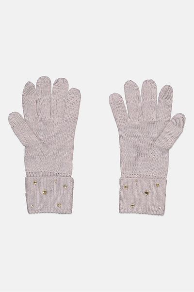 Michael Kors Women 1 Pair Knitted Gloves, Grey