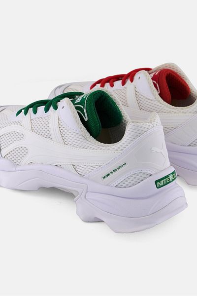 Puma Men Nitefox Lace Up Running Shoes, White