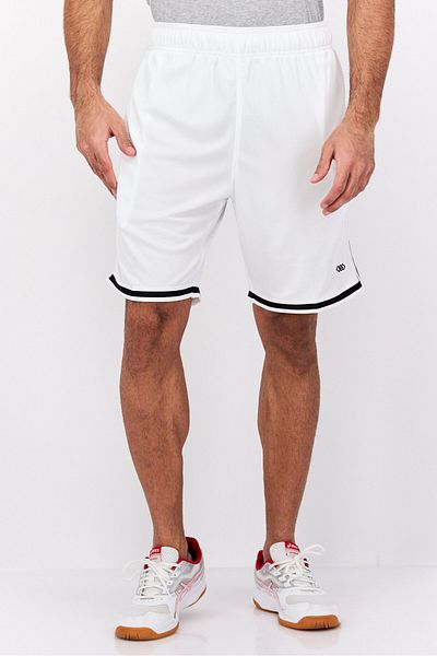 Legend Men Sportswear Fit Drawstring Basketball 8,5 Inseam Shorts, White