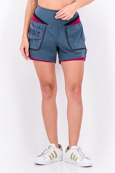 adidas Women Sportswear Fit Brand Logo Training Shorts, Grey