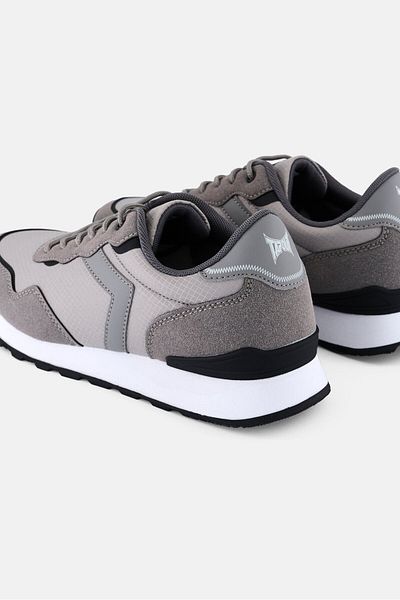 Tapout Men Lace Up Running Sports Shoes, Grey