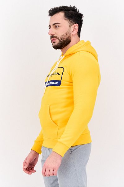 Champion Men Comfort Fit Long Sleeves Outdoor Sweatshirt, Yellow