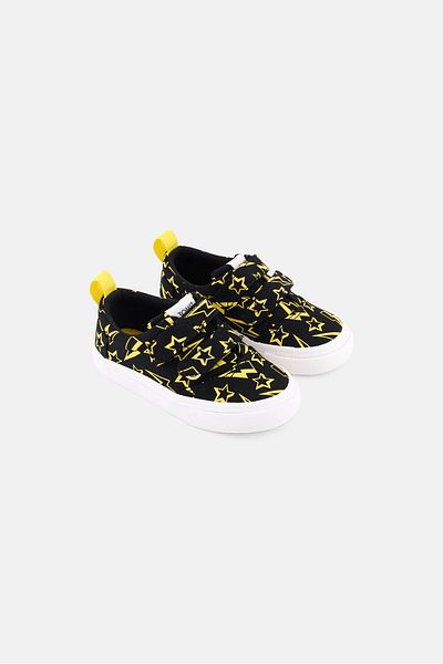 Toms Toddlers Boy Fenix Double Strap Velcro Closure Shoes, Black Combo