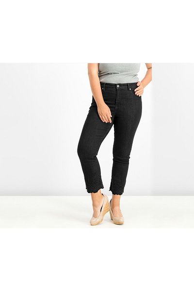 Ralph Lauren Embroidered Skinny Jeans, Dark Tropic Wash