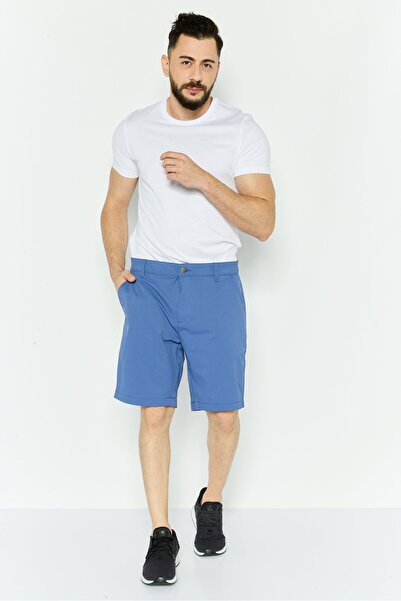 Vince Camuto Men Solid Chino Shot, Slate Blue