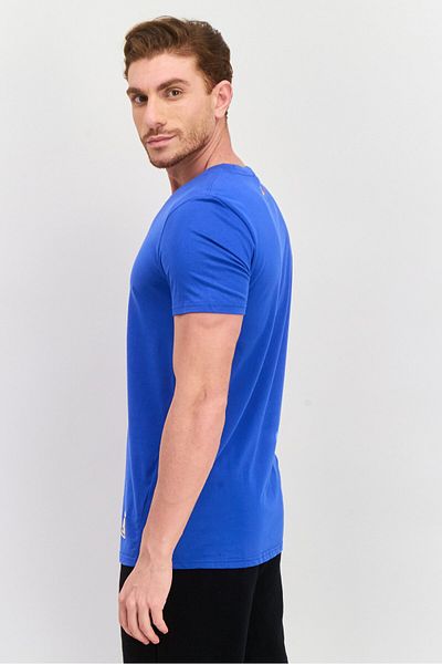 Puma Men Sportswear Fit Short Sleeves Basket Ball T-Shirt, Blue