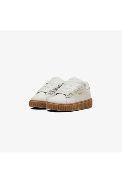 Puma Creeper Phatty Nubuck Kids White Sneakers