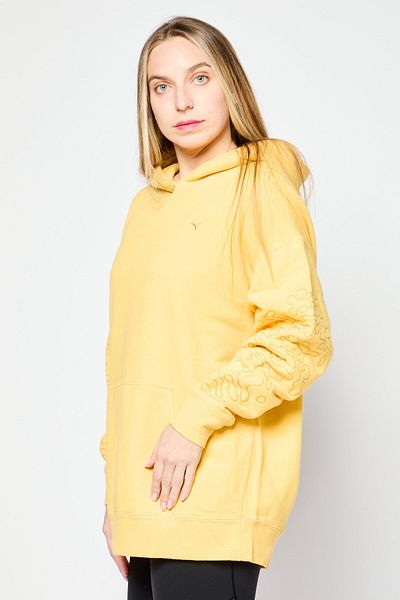 Puma Women Sportswear Fit Hooded Outdoor Sweatshirt, Yellow