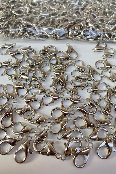 Hayalperest boncuk Nickel Color Necklace and Bracelet Papagan Clip 250 Pieces