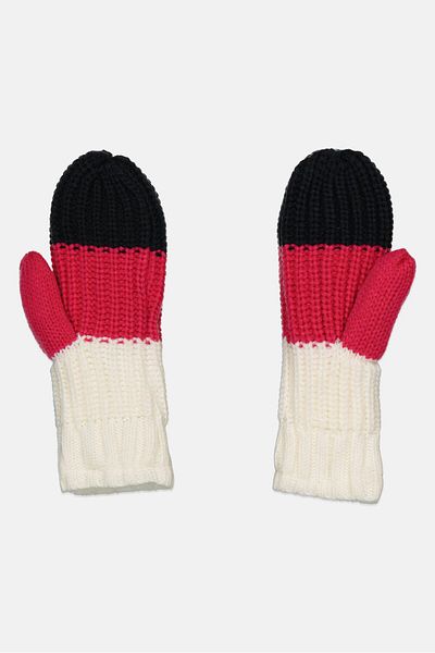 Nautica Kids Girl 1 Pair Textured Gloves, White