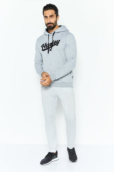 Hurley Men Sportswear Fit Outdoor Sweatshirts, Grey